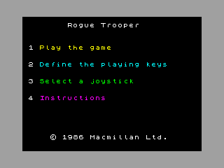 Rogue Trooper — ZX SPECTRUM GAME ИГРА