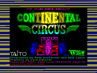 Continental Circus — ZX SPECTRUM GAME ИГРА