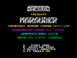 Marauder — ZX SPECTRUM GAME ИГРА