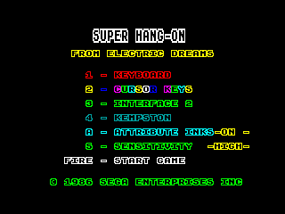 Super Hang-On — ZX SPECTRUM GAME ИГРА