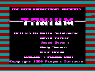 Tanium — ZX SPECTRUM GAME ИГРА