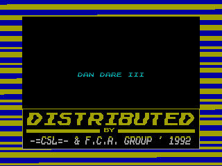 Dan Dare III: The Escape — ZX SPECTRUM GAME ИГРА