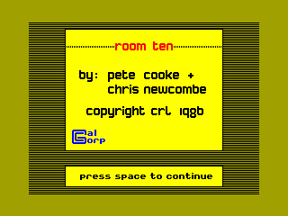Room Ten — ZX SPECTRUM GAME ИГРА