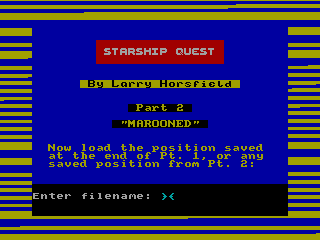 Starship Quest — ZX SPECTRUM GAME ИГРА