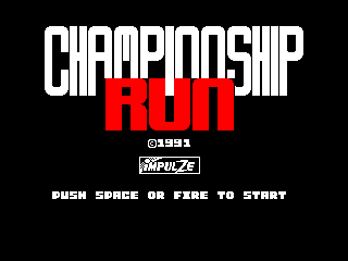 Championship Run — ZX SPECTRUM GAME ИГРА