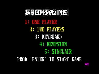 Frontline — ZX SPECTRUM GAME ИГРА