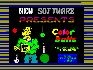 Color Balls — ZX SPECTRUM GAME ИГРА