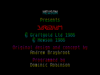 Uridium — ZX SPECTRUM GAME ИГРА