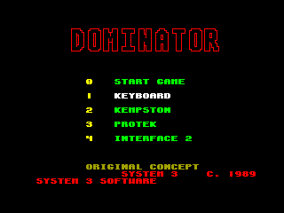 Dominator — ZX SPECTRUM GAME ИГРА