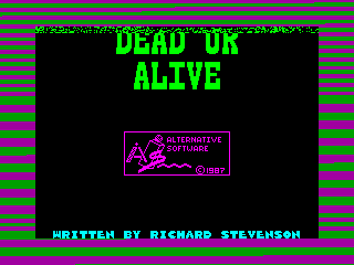 Dead or Alive — ZX SPECTRUM GAME ИГРА