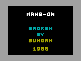 Super Hang-On — ZX SPECTRUM GAME ИГРА