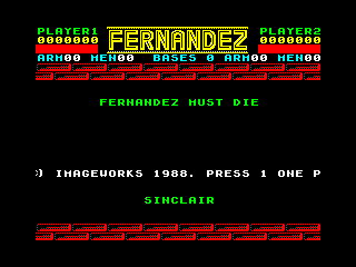 Fernandez Must Die — ZX SPECTRUM GAME ИГРА