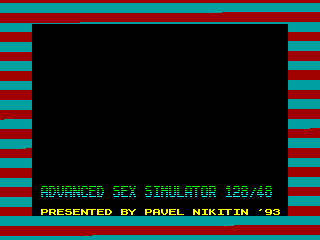 Advanced Sex Simulator — ZX SPECTRUM GAME ИГРА