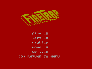 FireTrap — ZX SPECTRUM GAME ИГРА