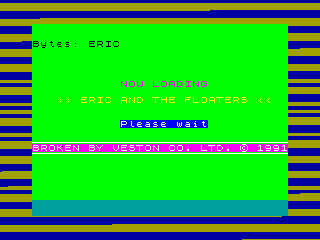Eric  — ZX SPECTRUM GAME ИГРА