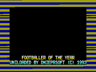 Footballer of the Year — ZX SPECTRUM GAME ИГРА