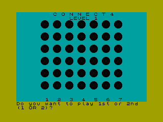 CONNECT 4 — ZX SPECTRUM GAME ИГРА