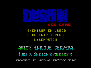 Dustin — ZX SPECTRUM GAME ИГРА