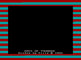 Days of Thunder — ZX SPECTRUM GAME ИГРА