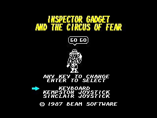 Inspector Gadget and the Circus of Fear — ZX SPECTRUM GAME ИГРА