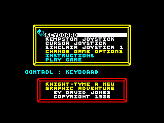 KNIGHT TIME — ZX SPECTRUM GAME ИГРА