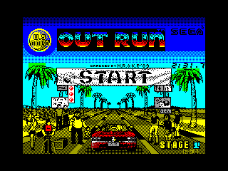 OUT RUN — ZX SPECTRUM GAME ИГРА