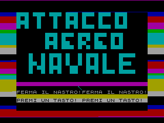 ATTACCO REREO NAVALE — ZX SPECTRUM GAME ИГРА