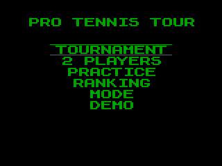 Pro Tennis Tour — ZX SPECTRUM GAME ИГРА