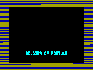 Soldier of Fortune — ZX SPECTRUM GAME ИГРА