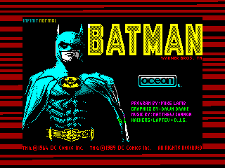 Batman: The Movie — ZX SPECTRUM GAME ИГРА