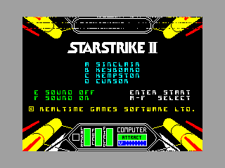 Starstrike II — ZX SPECTRUM GAME ИГРА