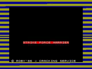 STRIKE FORCE HARRIER — ZX SPECTRUM GAME ИГРА