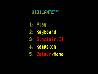 VIGILANTE — ZX SPECTRUM GAME ИГРА