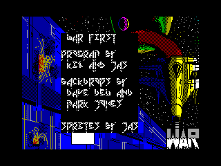 WAR — ZX SPECTRUM GAME ИГРА