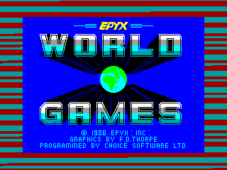 WORLD GAMES — ZX SPECTRUM GAME ИГРА