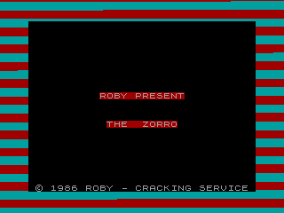 Zorro — ZX SPECTRUM GAME ИГРА