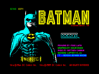 Batman: The Movie — ZX SPECTRUM GAME ИГРА