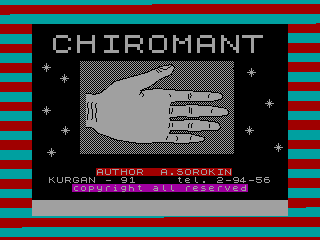 Chiromant — ZX SPECTRUM GAME ИГРА