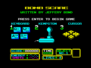 Bombscare [1] — ZX SPECTRUM GAME ИГРА