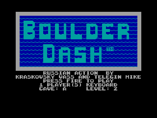 Boulder-Dash 512b — ZX SPECTRUM GAME ИГРА