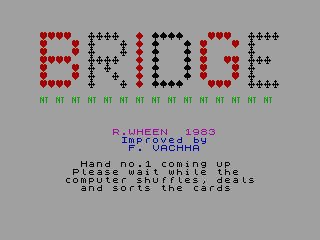 BRIDGE — ZX SPECTRUM GAME ИГРА