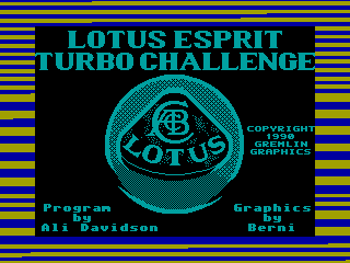 Lotus Esprit Turbo Challenge — ZX SPECTRUM GAME ИГРА