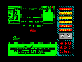 Turbo Kart Racer — ZX SPECTRUM GAME ИГРА