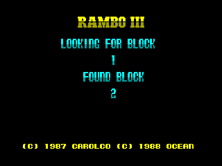Rambo III — ZX SPECTRUM GAME ИГРА