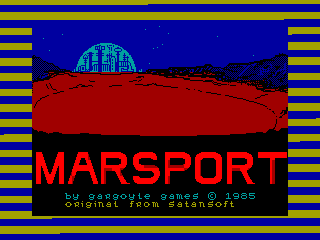 Marsport — ZX SPECTRUM GAME ИГРА