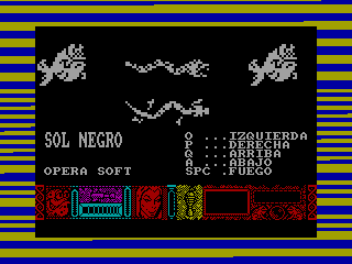 Sol Negro — ZX SPECTRUM GAME ИГРА