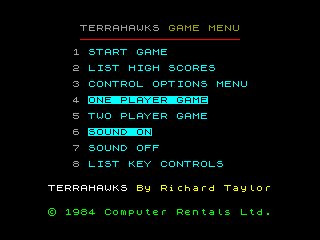 Terrahawks — ZX SPECTRUM GAME ИГРА