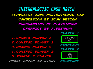 Cage Match — ZX SPECTRUM GAME ИГРА