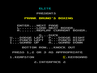 Frank Bruno's Boxing — ZX SPECTRUM GAME ИГРА