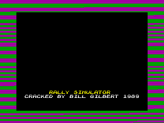 Rally Simulator — ZX SPECTRUM GAME ИГРА